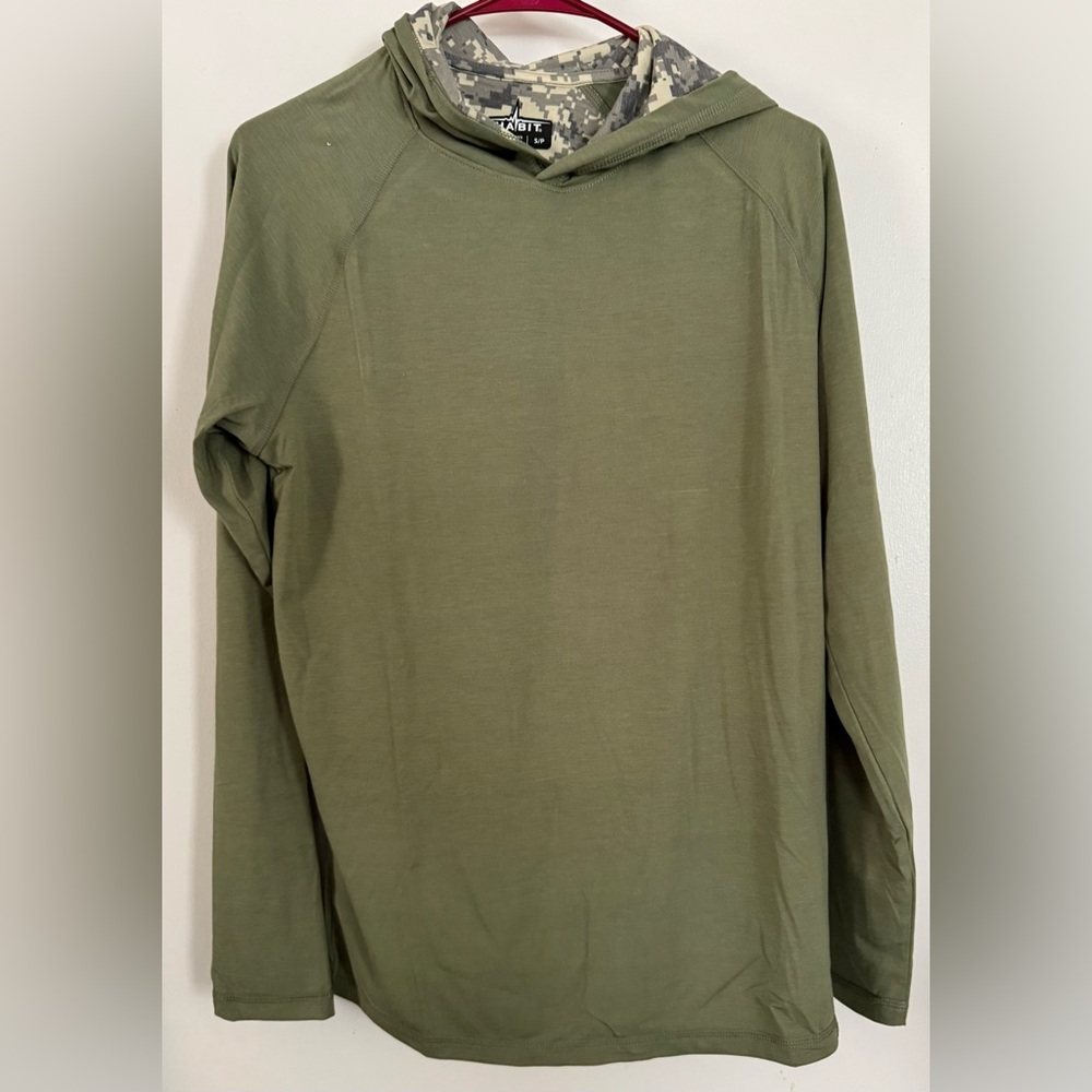 Men's Olive Hooded Shirt